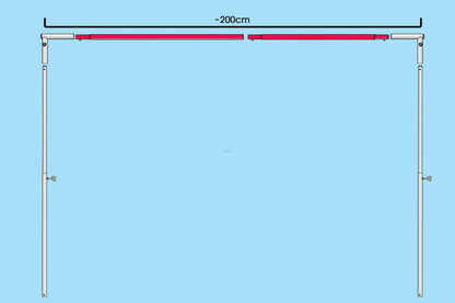 Verbindungsstange - 200cm aufbau